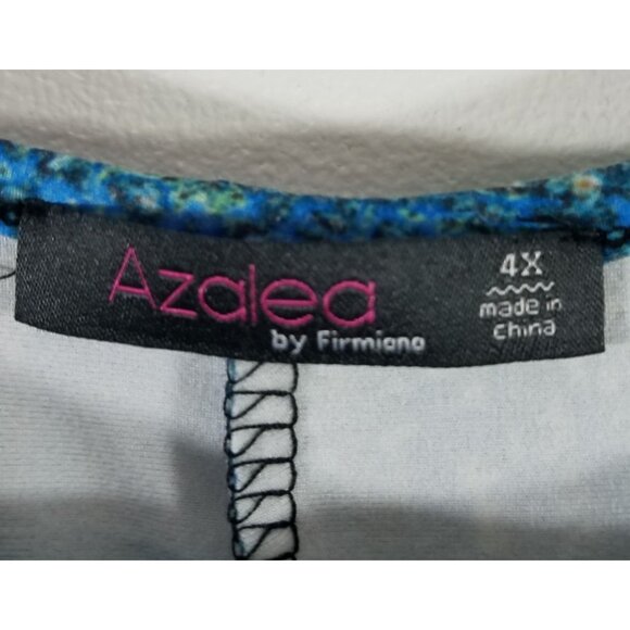 Azalea By Firmiano 4X Multicolor Abstract Print Tunic Top - Picture 3 of 10